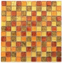 Mosaico di vetro oro arancione tessere texture piastrelle backsplash cucina doccia parete MOS120-7414