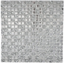 Piastrella di mosaico in vetro placcato argento BAGNO WC cucina PARETE MOS92-0218