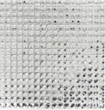Mosaico di vetro diamante look mosaico piastrelle argento backsplash cucina MOS130-0204