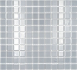 Piastrella di mosaico Mosaico di vetro grigio chiaro Mosaico di piscina Mosaico di piscina MOS60-0204