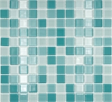 Piastrelle di mosaico di vetro mosaico verde turchese menta mosaico piscina mosaico piscina MOS62-0602