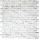 Mosaico aste composito pietra naturale mosaico piastrelle bianco mattone vetro mosaico cava vetro marmo piastrelle backsplash parete cucina bagno - MOS87-0111