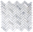 Mosaico a spina di pesce bianco traslucido Mosaico in vetro Crystal stone bianco MOS87HB-0111_f