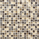 Piastrella di mosaico Mosaico di vetro traslucido beige scuro Pietra di cristallo emperador scuro MOS92-1055_f