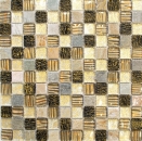 Pietra naturale rustica quarzite mosaico di vetro resina oro marrone beige struttura backsplash cucina backsplash bagno WC - MOS83-CR17