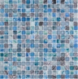 Pietra naturale vetro mosaico piastrelle verde blu grigio antracite smerigliato vetro piastrelle backsplash cucina parete WC - MOS92-XCR1501