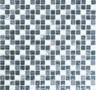 Mosaico di vetro pietra naturale piastrelle di mosaico grigio antracite grigio scuro bianco piastrelle backsplash muro cucina bagno WC - MOS92-0204