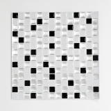 film adesivo in vinile autoadesivo per piastrelle a mosaico bianco argento nero backsplash per cucina