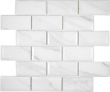 Mosaico ceramico Metro Carrara look piastrelle backsplash cucina splashback BAD doccia MOS26M-0203_f