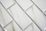 Mosaico ceramico dipinto a mano Metro Calacatta backsplash cucina splashback BAD doccia MOS26M-0204_m