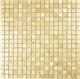 Piastrella di mosaico pietra artificiale resina oro giallo oro muro piastrelle backsplash cucina bagno WC cucina splashback - MOS88-0707