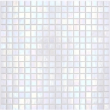 Mosaico di vetro tessere di mosaico bianco madreperla iridium iridescente parete doccia piatto doccia MOS58-0103