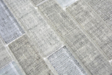 Mano modello traslucido mosaico Brick composito ECO vetro mosaico tessile grigio parete piastrelle backsplash cucina bagno MOS24-2097_m