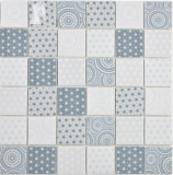 Mosaico di vetro ECO blu rivestimento backsplash cucina bagno mosaico piastrelle muro backsplash cucina bagno_f | 10 mosaico tappetini