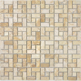 Mosaico di marmo ruota cioccolato lucido parete piastrelle backsplash cucina bagno doccia parete pavimento doccia - MOS88-B13
