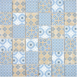 Ceramica mosaico retrò beige giallo blu bianco piastrelle di mosaico muro backsplash cucina bagno MOS14-1234_f
