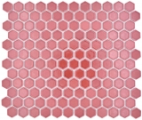 Ceramica mosaico esagono bordo rosso lucido mosaico piastrelle muro backsplash cucina bagno MOS11H-0910_f