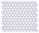 Mosaico ceramico esagonale bianco R10B piatto doccia piastrella pavimento Piastrelle mosaico cucina bagno pavimento MOS11H-0101-R10_f
