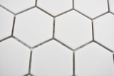 Mano modello mosaico ceramica esagono bianco R10B piatto doccia pavimento piastrella mosaico piastrella cucina bagno pavimento MOS11H-0111-R10_m