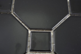 Mosaico ceramico a mano Octa nero opaco con piastrelle di mosaico nero lucido piastrelle da parete backsplash cucina bagno MOS13-Octa0311_m