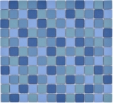 Ceramica mosaico blu turchese piscina piastrelle di mosaico RUGGED DOCCIA PAVIMENTO piastrelle backsplash cucina muro - MOS18-0404-R10
