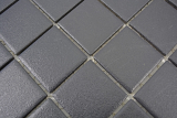 Mosaico dipinto a mano in ceramica nero morbido SLIPPROOF SLIPPROOF MOS14-0311-R10_m