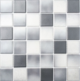 Piastrella di ceramica a mosaico GREY MIX SLIP RESISTANT Piastrella antiscivolo per cucina Piastrella per bagno - MOS16-2211-R10