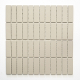 Piastrella a mosaico Rod in ceramica beige chiaro non smaltata piatto doccia antiscivolo piastrella per bagno - MOS24B-1211-R10