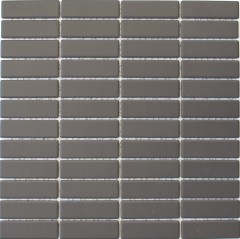 Piastrella di mosaico Rod in ceramica grigio marrone fango non smaltato piatto doccia antiscivolo piastrella bagno cucina bagno - MOS24-CUST051