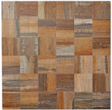 piastrella a mosaico autoadesiva ALU marrone metallo aspetto legno piastrelle scure backsplash MOS200-2122