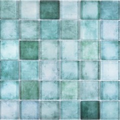 Mosaico di vetro piastrelle verde pastello parete backsplash cucina bagno MOS88-0050