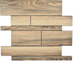 pannelli murali autoadesivi aspetto legno marrone cucina splashback backsplash piastrelle