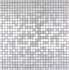 piastrelle autoadesive a mosaico metallo alluminio argento opaco spazzolato backsplash cucina backsplash MOS200-L5S