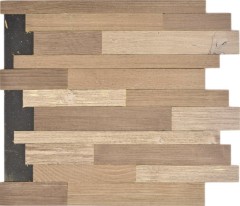 pannelli autoadesivi in vero legno composito beige marrone HSC muro di legno piastrelle backsplash cucina splashback MOS170-PW1