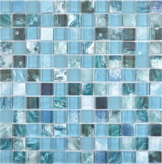 Mosaico di vetro tessere di mosaico Arti e Mestieri verde blu Oceano muro piastrelle backsplash cucina doccia bagno MOS74-0605