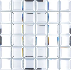 Mosaico di vetro piastrelle di mosaico argento specchio piastrelle di mosaico specchio piastrelle cucina doccia bagno