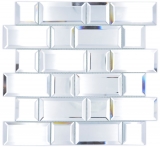 Mosaico di vetro tessere di mosaico argento specchio piastrelle di mosaico specchio cucina doccia bagno