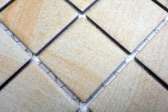 Piastrella di mosaico dipinta a mano aspetto pietra naturale beige struttura bagno piastrelle backsplash MOS16-AISO98_m