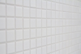 Mosaico a mano in ceramica WHITE MATT piastrella da parete backsplash cucina bagno doccia MOS18-0111_m