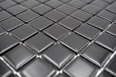 Mosaico dipinto a mano in ceramica BLACK MATT backsplash piastrelle da parete cucina MOS18-0311_m