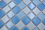 Campione a mano piscina mosaico piastrelle ceramica blu mix lucido BAD doccia muro MOS18-0406_m