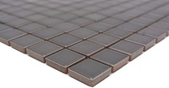 Piastrella di mosaico dipinta a mano in ceramica metallo grigio per cucina BAD MOS18D-0204_m
