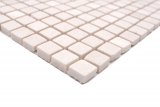 Piastrella di mosaico dipinta a mano marmo pietra naturale bianco Botticino Anticato MOS38-0104_m