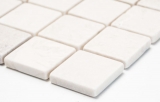 Piastrella di mosaico dipinta a mano marmo pietra naturale bianco Botticino Anticato MOS42-0104_m