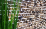 Piastrella di mosaico dipinta a mano marmo pietra naturale Brick Impala marrone fiammato MOS40-1304_m
