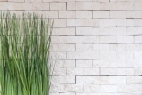 Campione a mano di mosaico in pietra calcarea pietra naturale bianca Brick Splitface Colonial Limestone 3D MOS29-49248_m