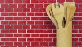 Piastrella di mosaico modellata a mano specchio quarzo composito pietra artificiale Brick Rosso artificiale MOS46-ASMB4_m