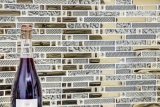 Mosaico dipinto a mano Mosaico di vetro composito traslucido Cristallo EP oro MOS86-0107_m