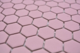 Modello a mano in ceramica esagono rosa antico R10B piatto doccia piastrella pavimento piastrella mosaico cucina bagno pavimento MOS11H-1111-R10_m