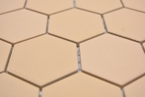 Mosaico a mano in ceramica esagono ocra arancione R10B piatto doccia piastrella pavimento piastrella mosaico cucina bagno pavimento MOS11H-0808-R10_m